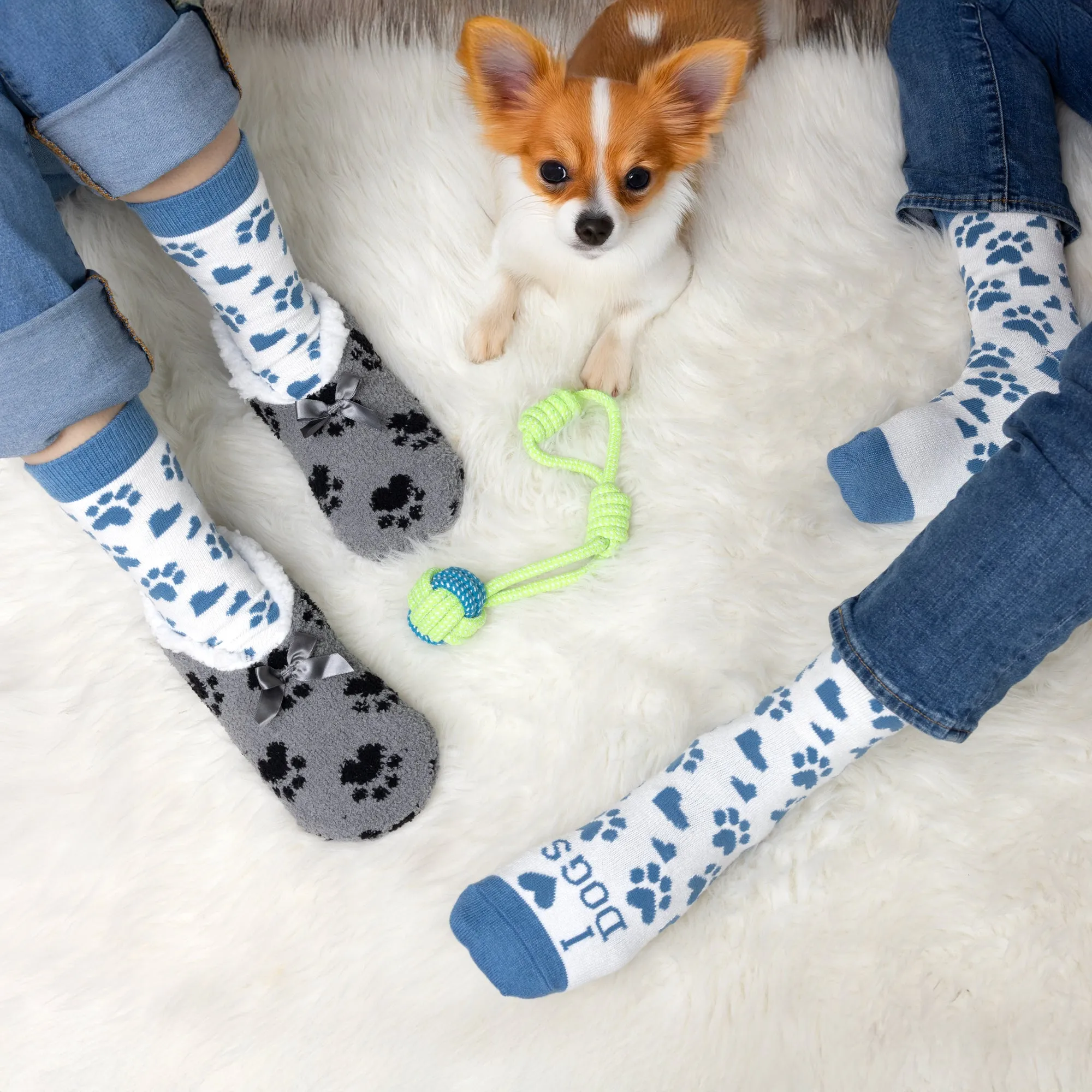 Dogs Slipper Sock Gift Set