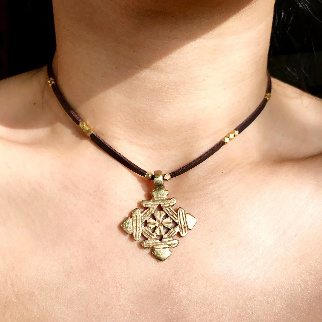 Ethiopian Coptic Cross Choker