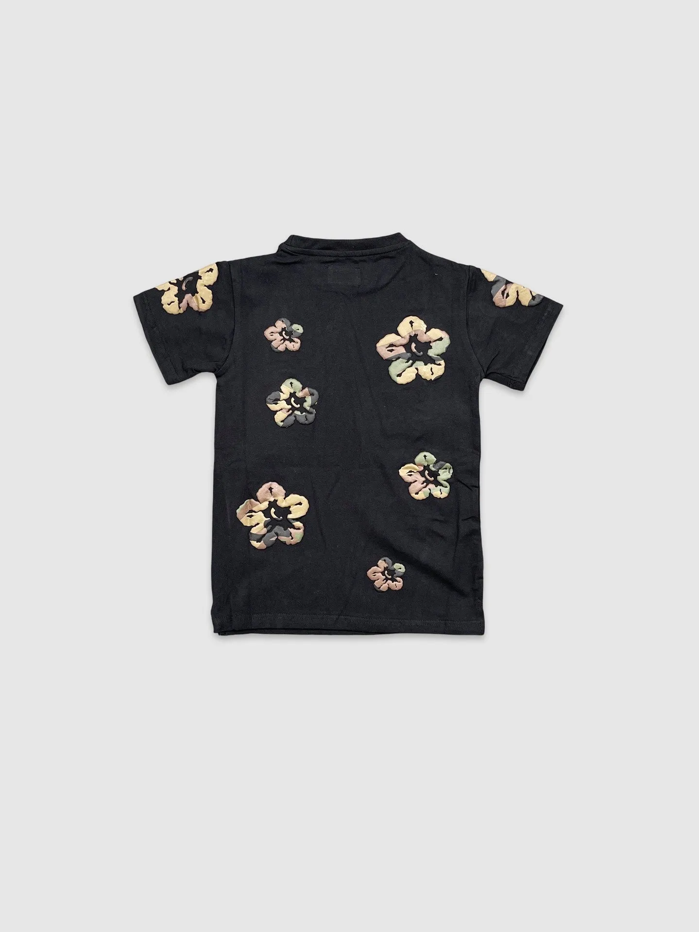 EVO-180573K-Kid's Camo Flower SS Tee
