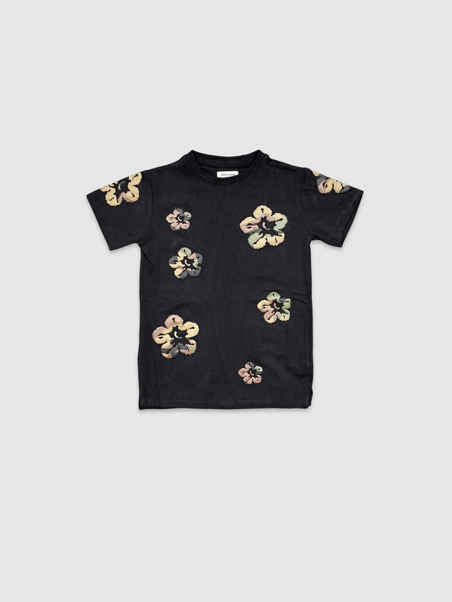 EVO-180573K-Kid's Camo Flower SS Tee