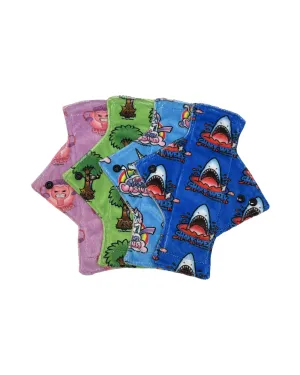 Exclusive Print Minky Light Flow Day Pad Set