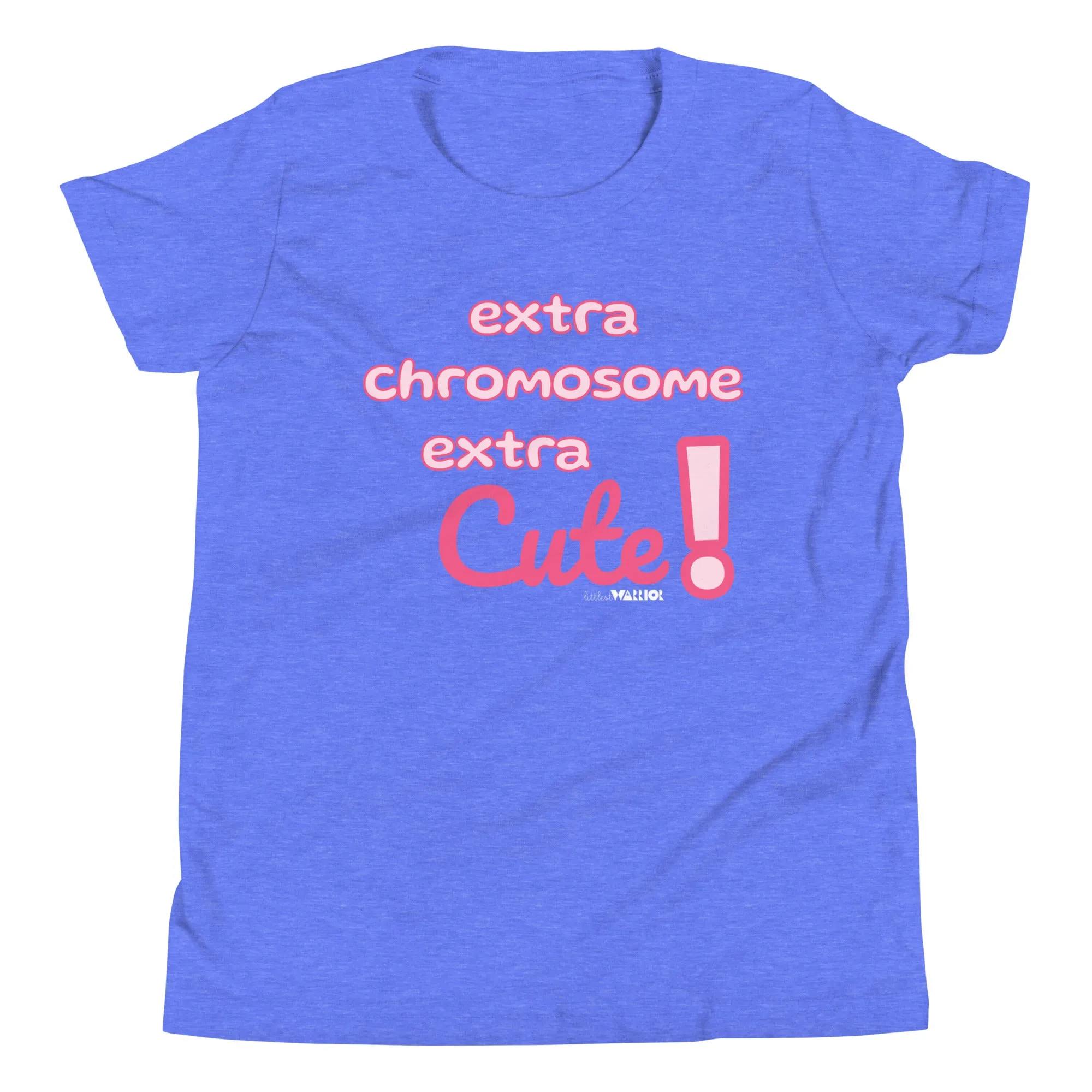 Extra Chromosome extra Cute in pink Youth Short Sleeve Tee
