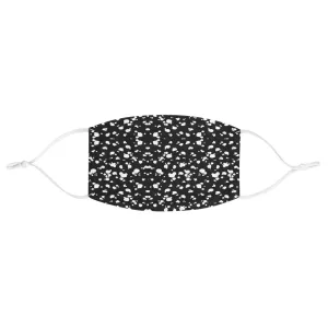 Fabric Face Mask (Black with White spots)