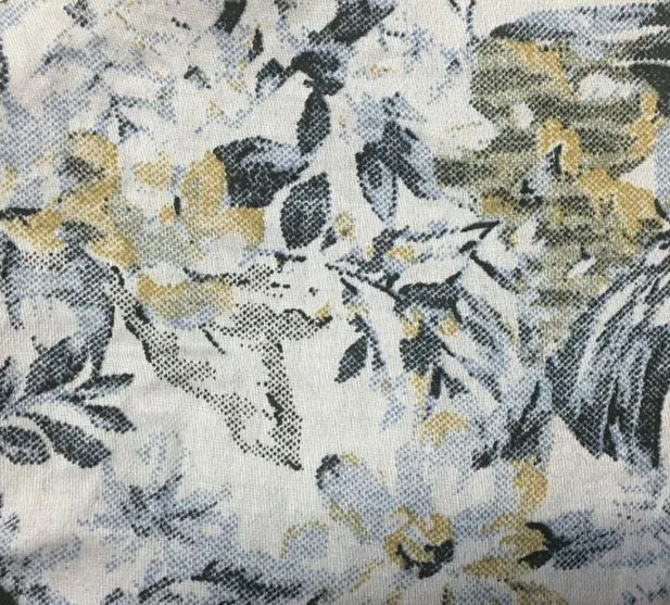 Face Mask - Floral Blue and Yellow