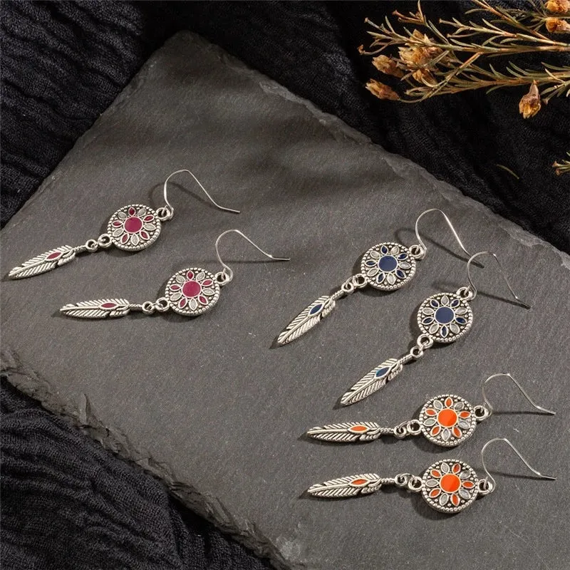 Fashion multi-layer round earrings