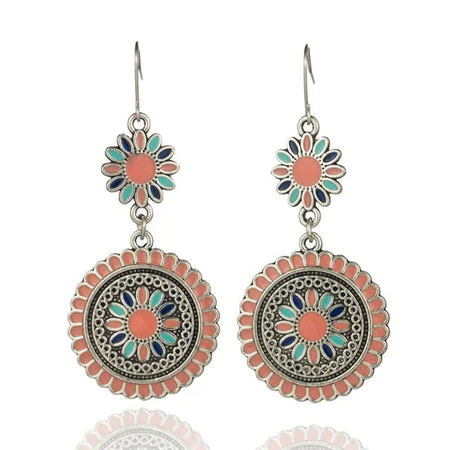 Fashion multi-layer round earrings