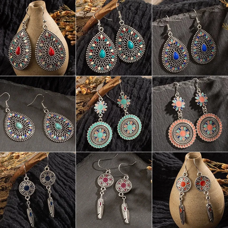 Fashion multi-layer round earrings