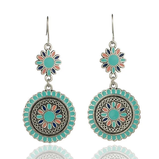 Fashion multi-layer round earrings