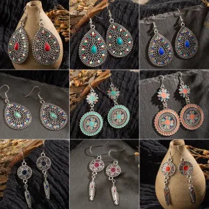Fashion multi-layer round earrings