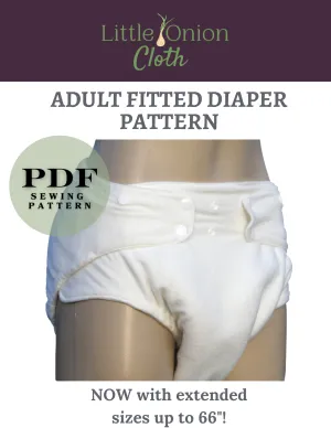 Fitted Adult Cloth Diaper PDF Sewing Pattern