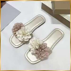 Flower-Knot Open Sandals