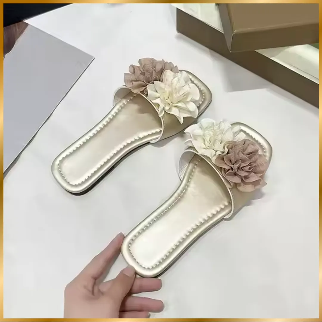 Flower-Knot Open Sandals