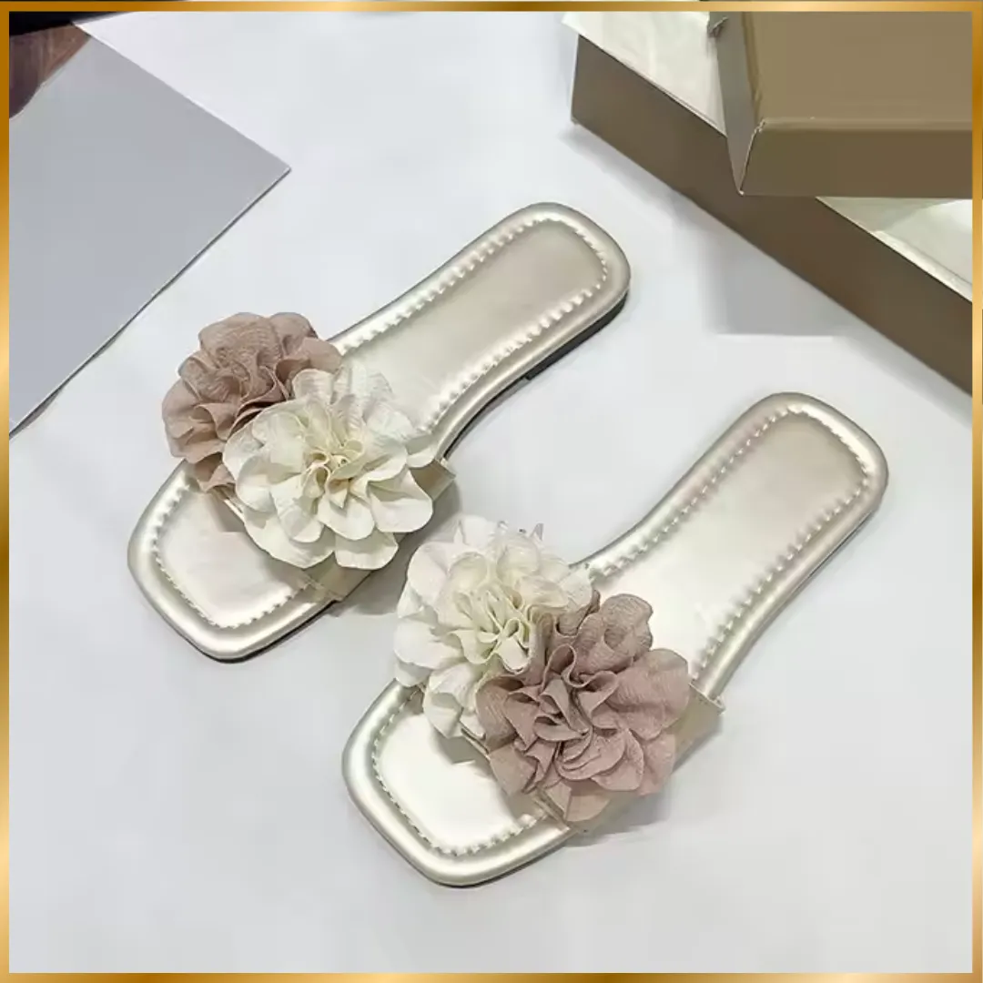 Flower-Knot Open Sandals