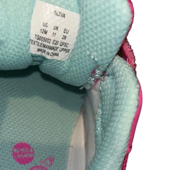 Girls pink Stride Rite 360 Child Nova Athletic Running Shoe sneaker size 12 kid