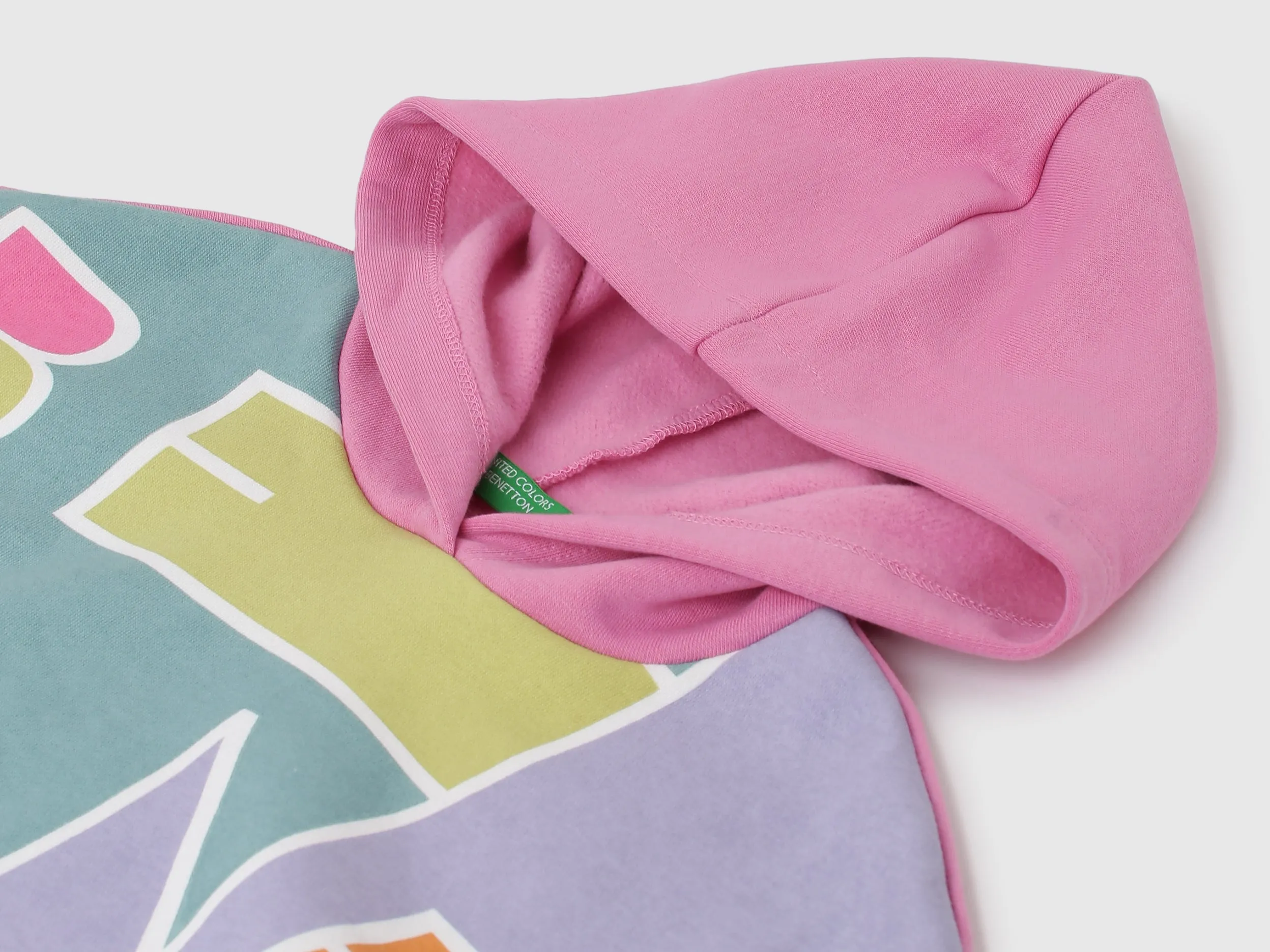 Girls Printed Hood Sweatshirt