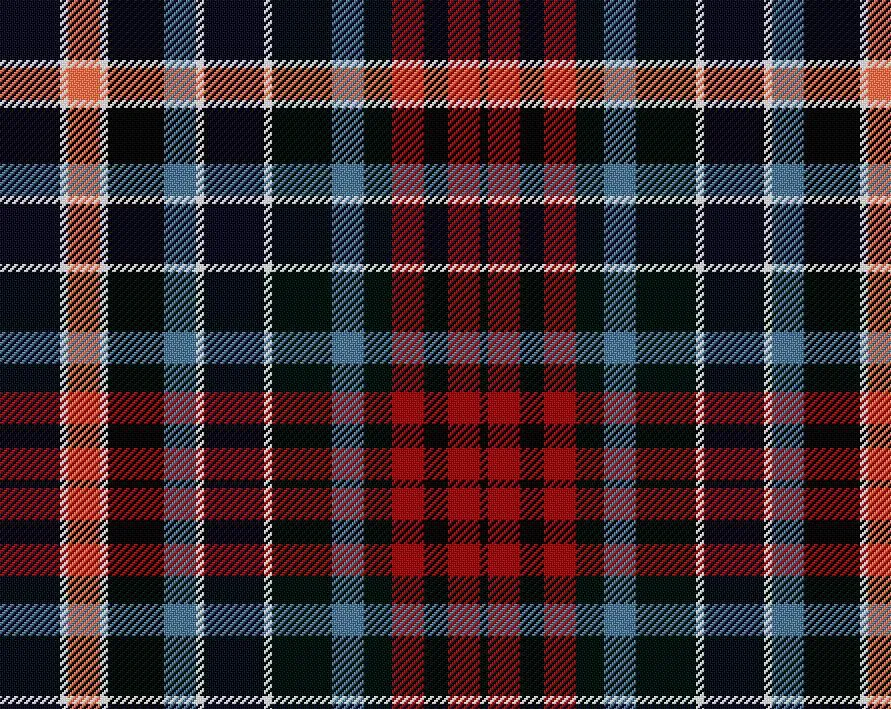 Gordon Red Modern Medium Weight 11oz Tartan Cloth