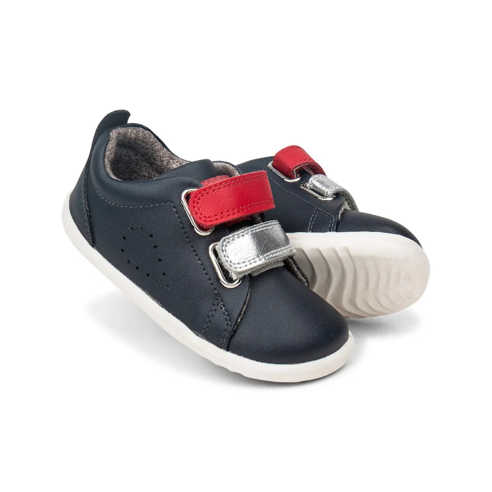 Grass Court Switch - Step Up - Navy (Red   Silver Metallic)