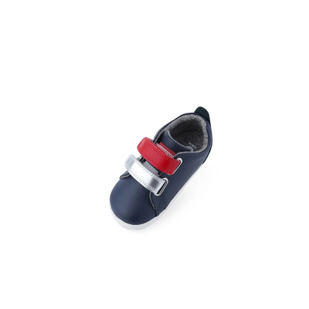 Grass Court Switch - Step Up - Navy (Red   Silver Metallic)