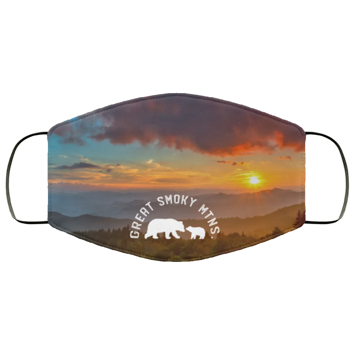 Great Smoky Mountains Bear Arch - Adult Face Mask