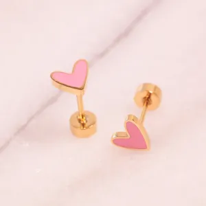 Heart Enamel Flatbacks