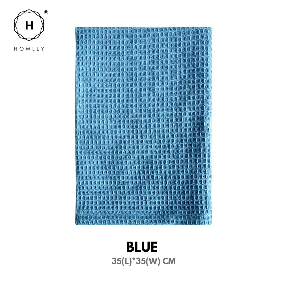 Homlly Multi Purpose Waffle Microfiber Cleaning Cloth (35x35cm)