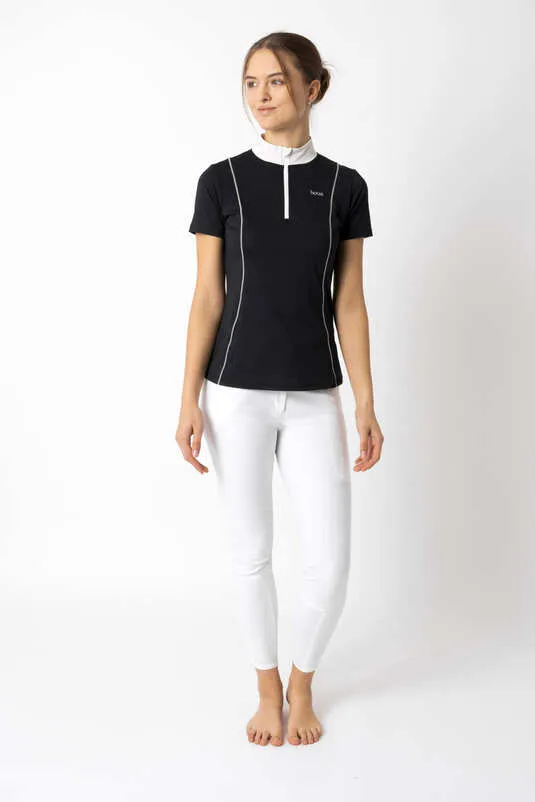 Horze Ryleigh Ladies Show Shirt Navy Blue