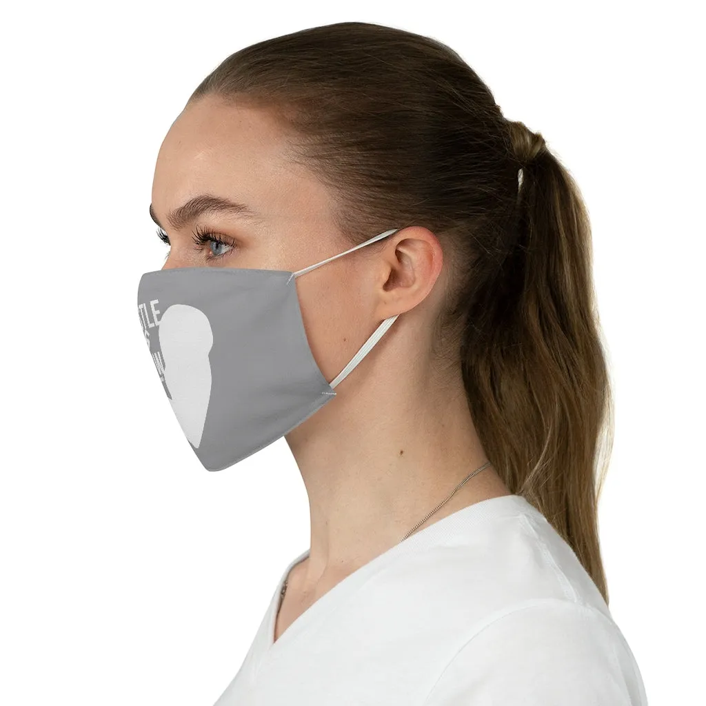 Hustle & Grow Fabric Face Mask (Gray)