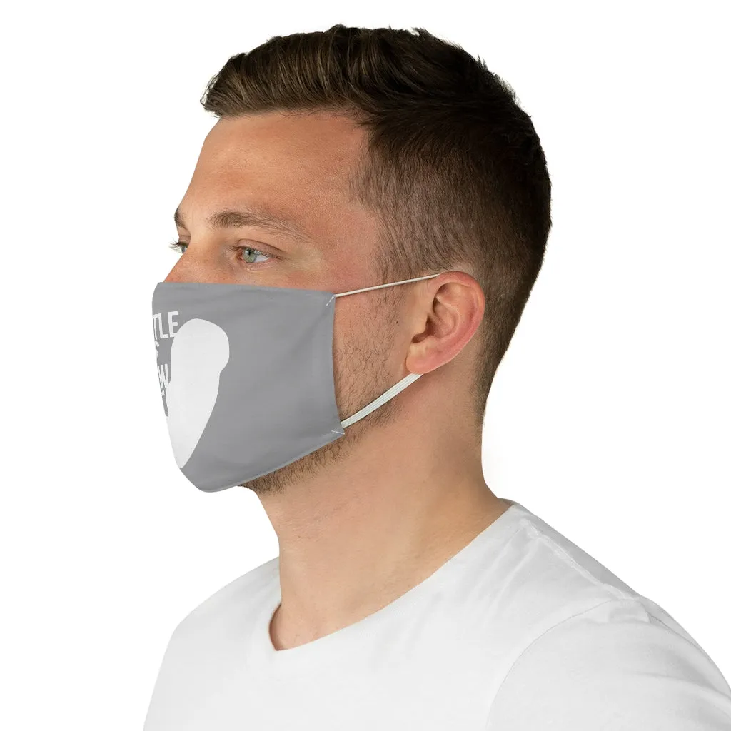 Hustle & Grow Fabric Face Mask (Gray)