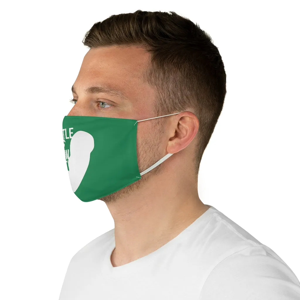 Hustle & Grow Fabric Face Mask (Green)