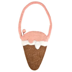 Ice Cream with Cone Shaped Short Handle Bag
