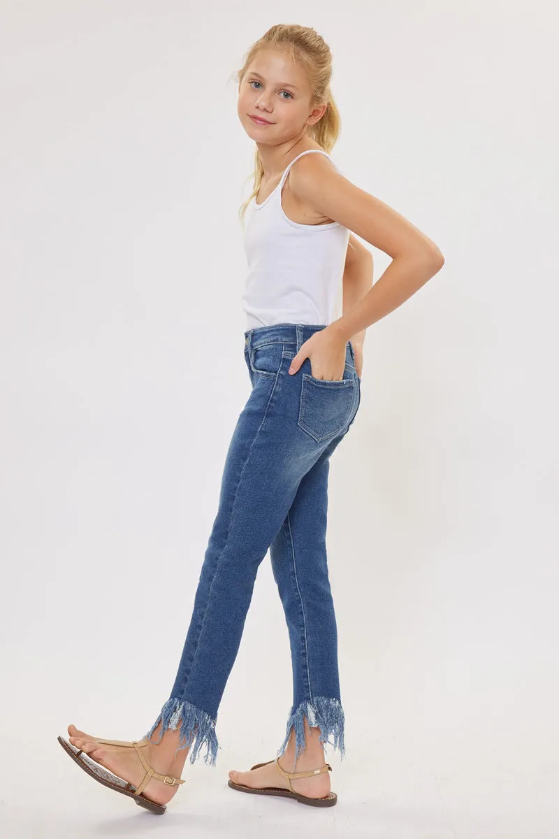 Junnie High Rise Ankle Skinny Kid Jeans