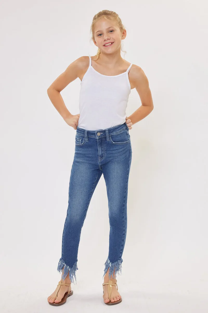 Junnie High Rise Ankle Skinny Kid Jeans
