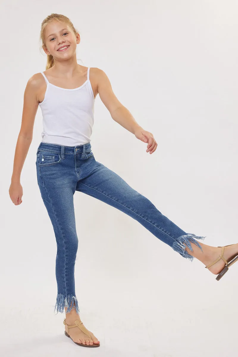 Junnie High Rise Ankle Skinny Kid Jeans