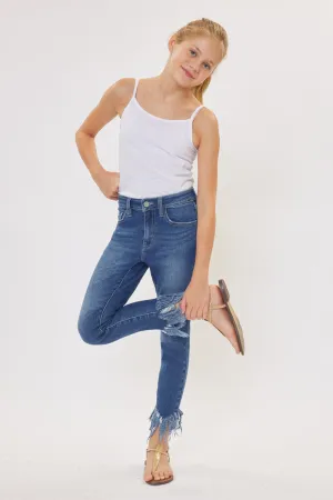 Junnie High Rise Ankle Skinny Kid Jeans