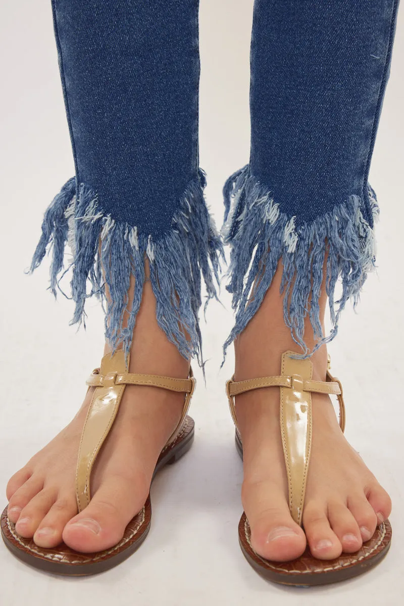 Junnie High Rise Ankle Skinny Kid Jeans