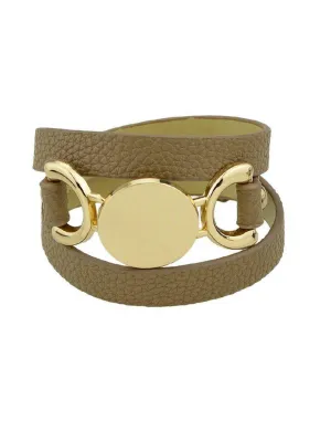 Khaki Multi-Layer Winding Wide Bracelet