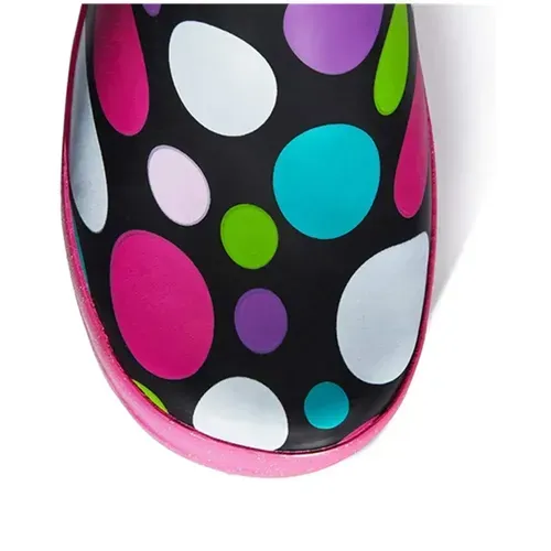 Kids Girl Boy Rain Boots Colorful Dots - KKOMFORME