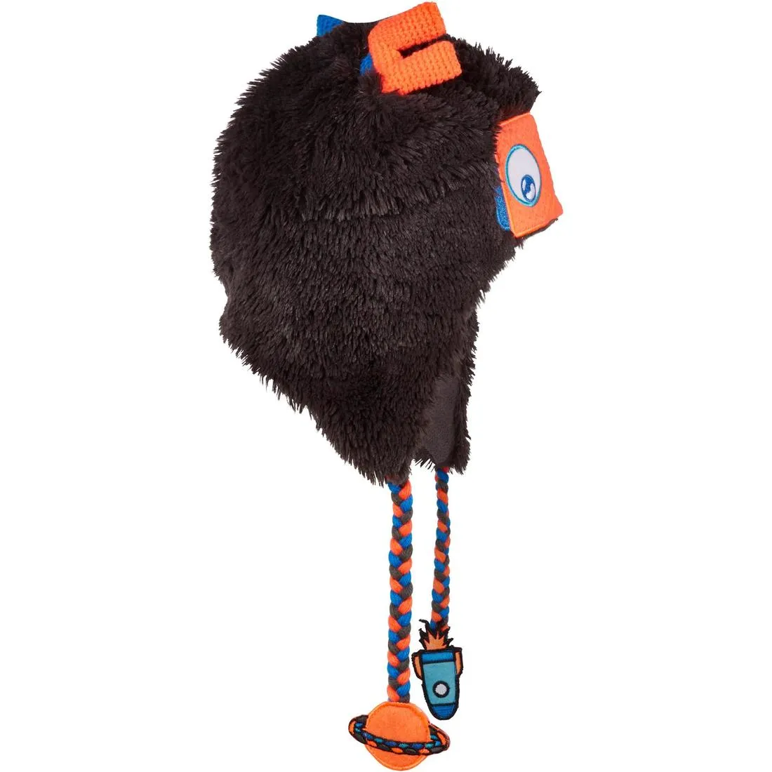Kid's Peruvian Skiing Hat Robot - Grey
