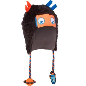 Kid's Peruvian Skiing Hat Robot - Grey