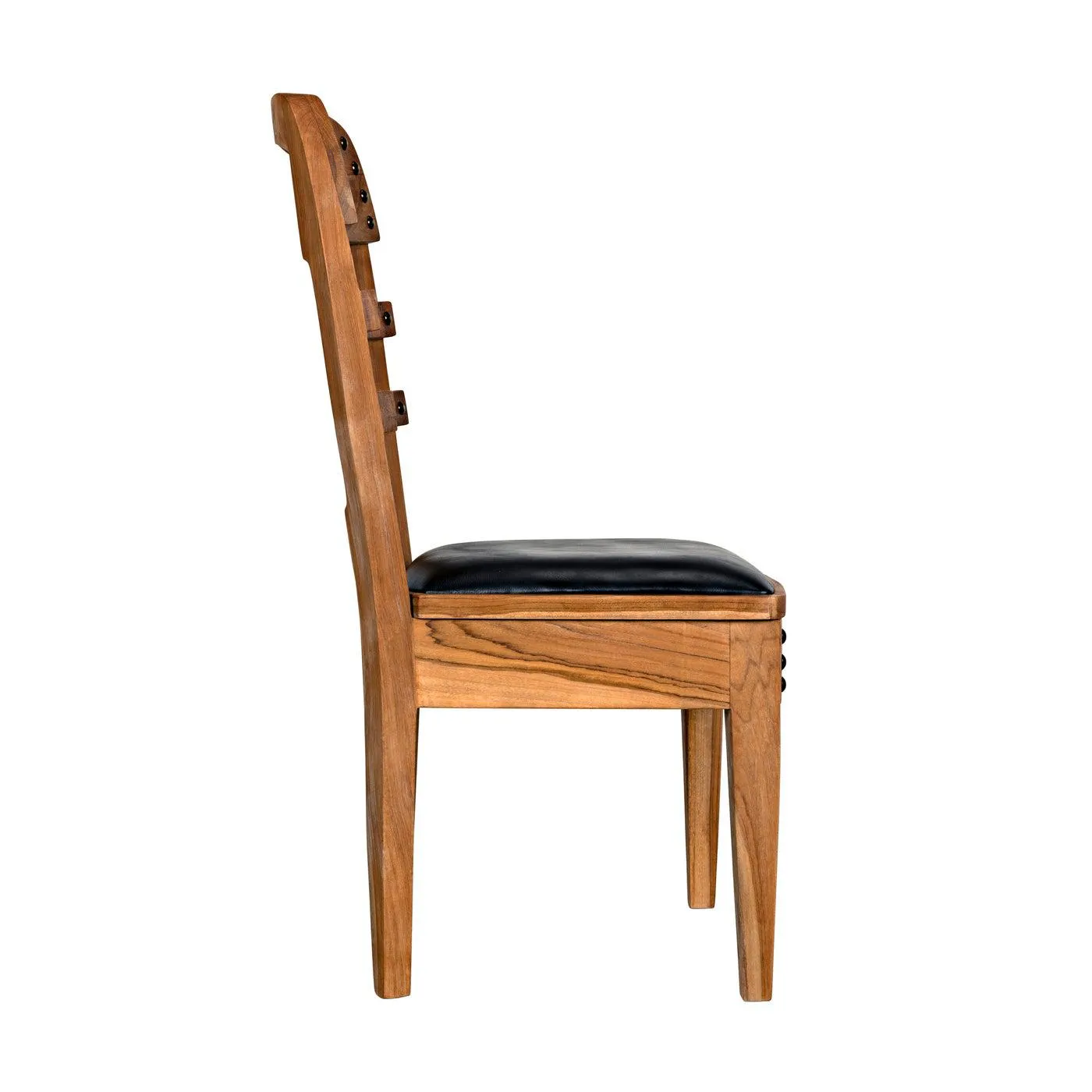 Laila Chair, Teak with Leather