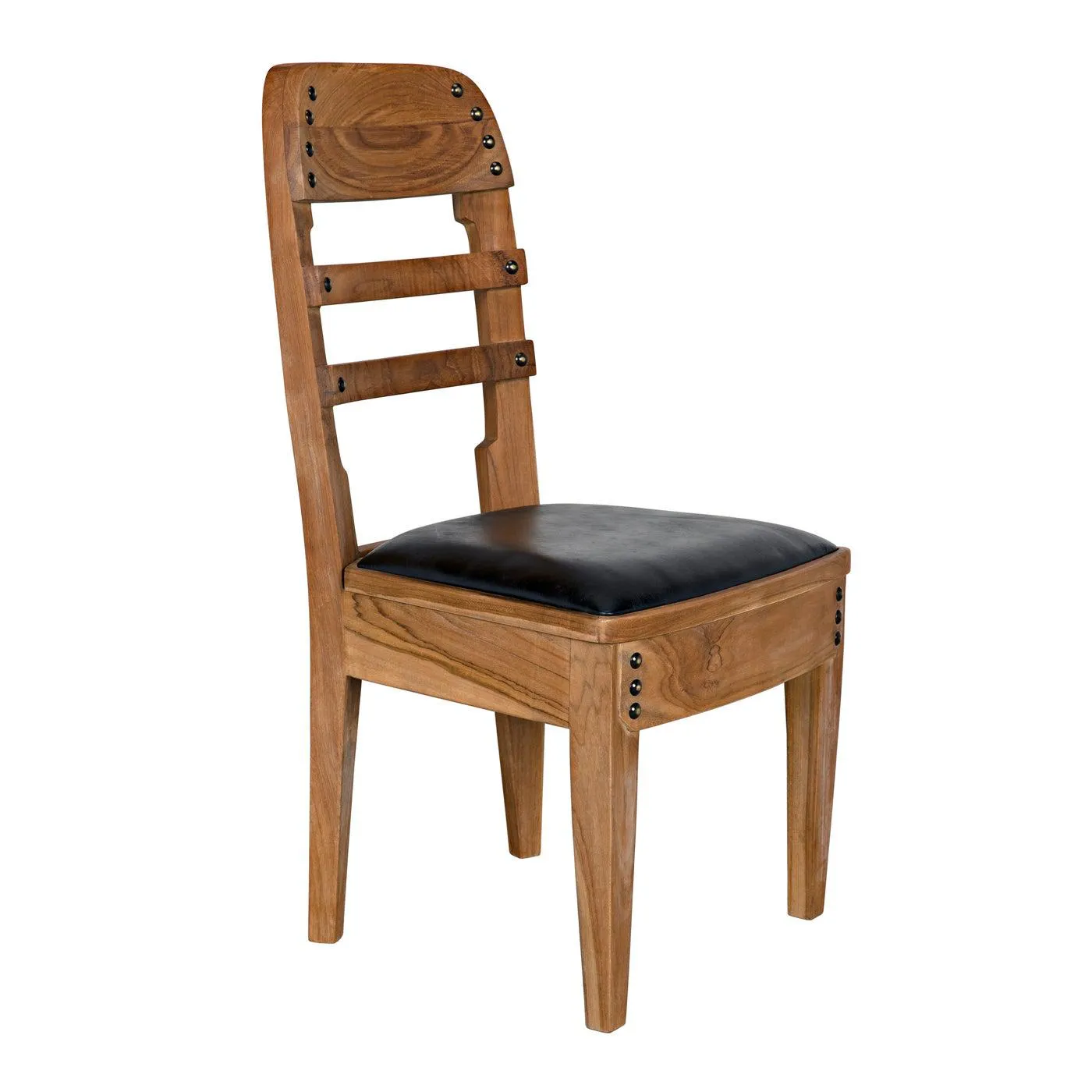 Laila Chair, Teak with Leather