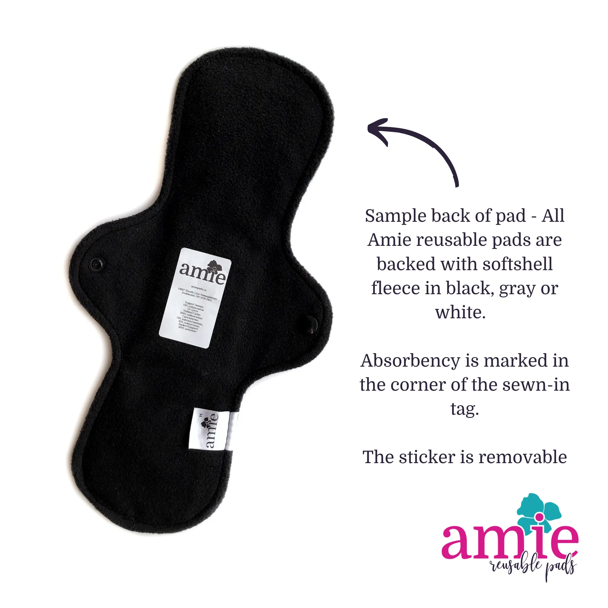 Light Absorbency Reusable Pads: Peonies