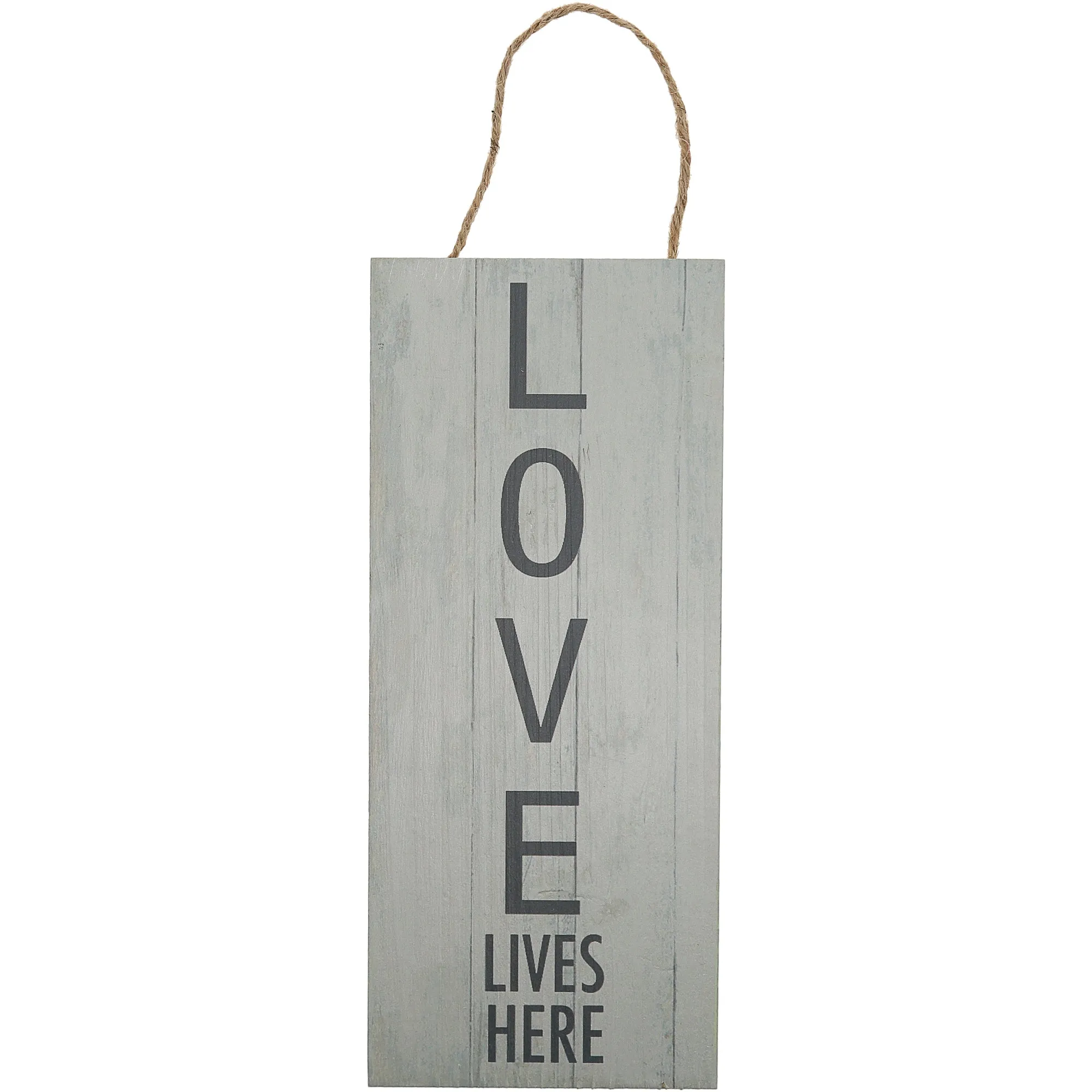 Love Lives Here 5" x 12" Plaque