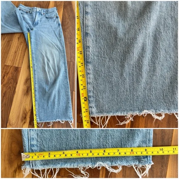 Madewell The Curvy Perfect Vintage Wide-Leg Crop Jean 27