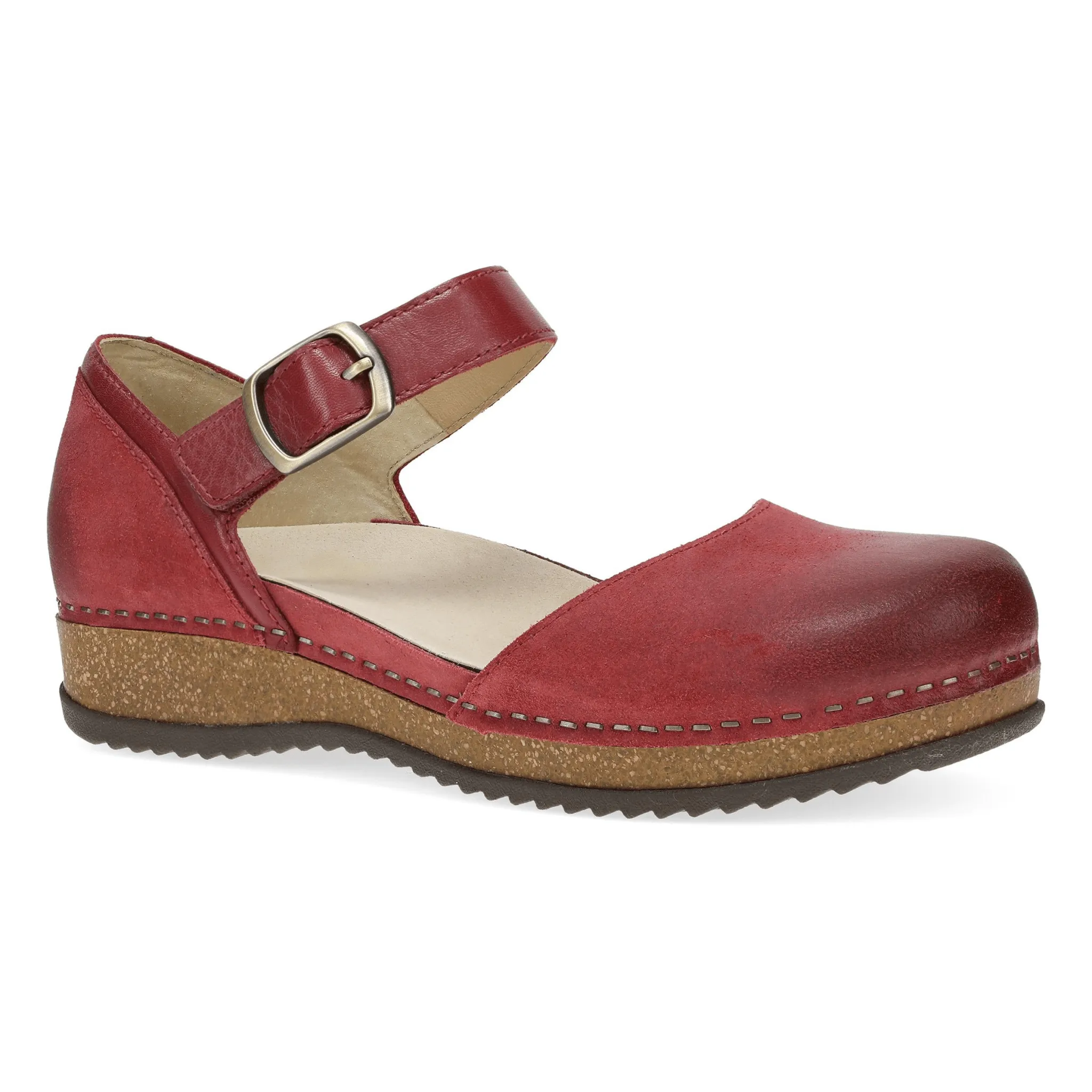 Mae | Burnished Suede | Red