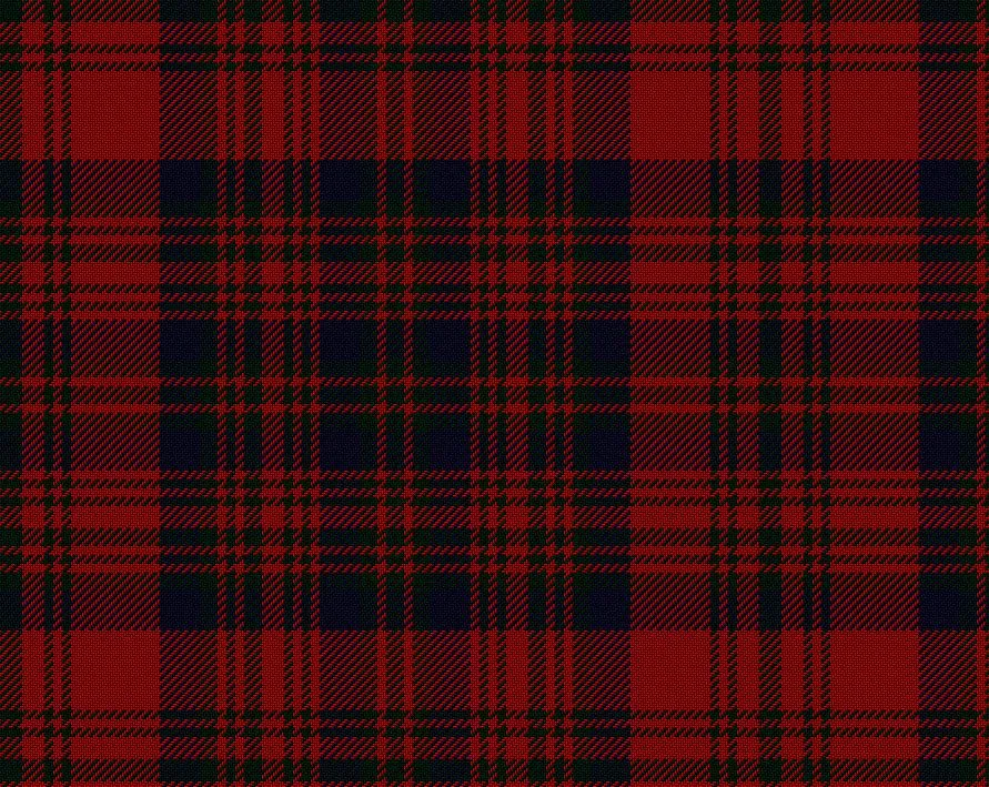 Matheson Red Modern Medium Weight 11oz Tartan Cloth
