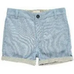 Me & Henry Blue Striped Turn Up Shorts