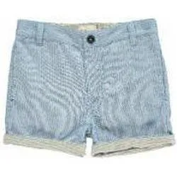 Me & Henry Blue Striped Turn Up Shorts