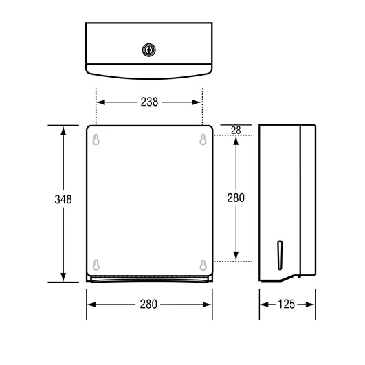 Metlam Paper Towel Dispenser - Antimicrobial
