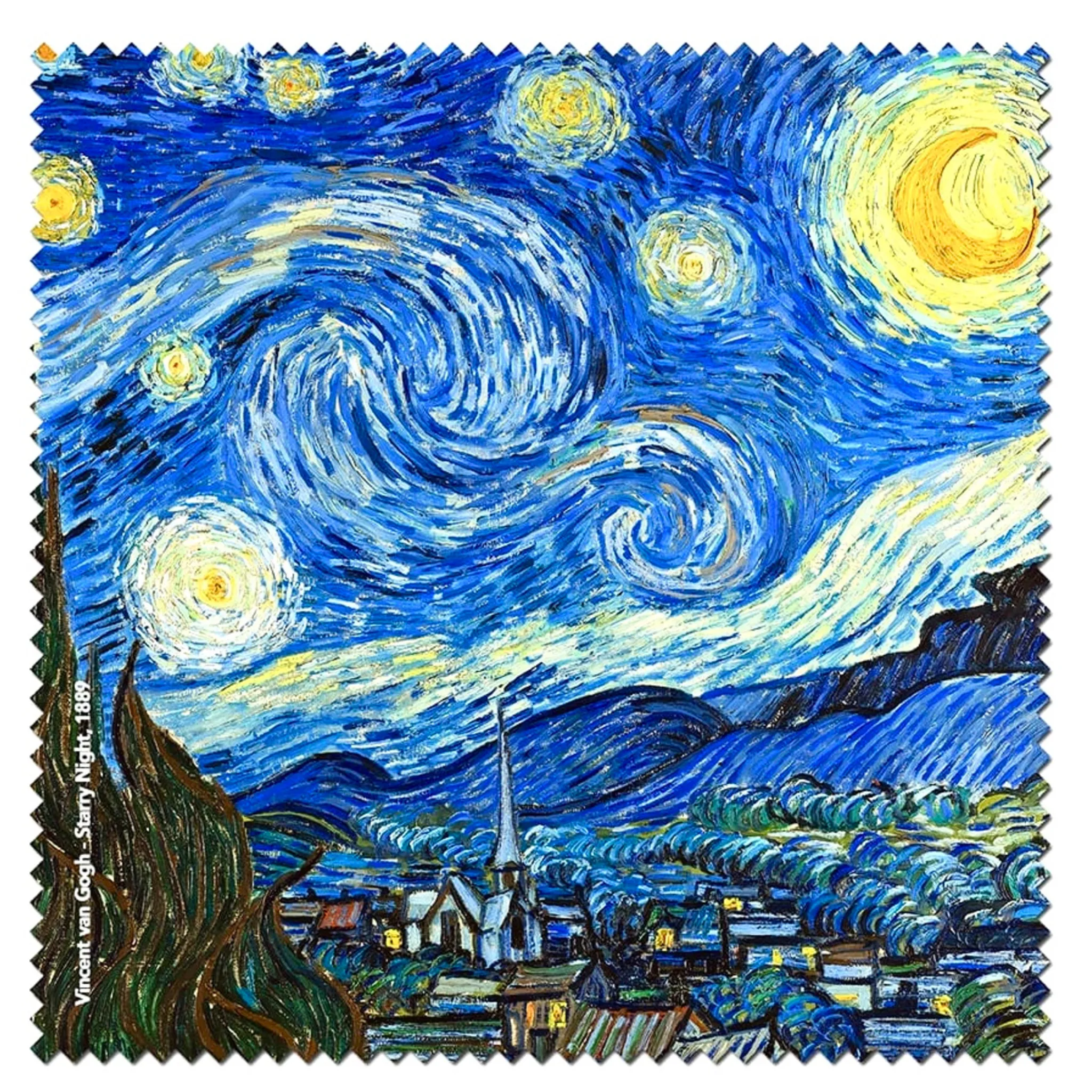 Microfibre Lens Cleaning Cloth -Starry Night by van Gogh